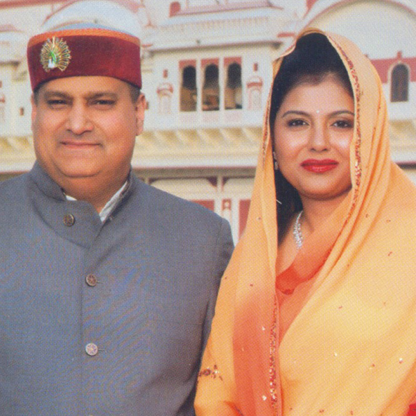 Tikaraj Aishwarya Chandra Katoch & his wife Tikarani Shailja Katoch