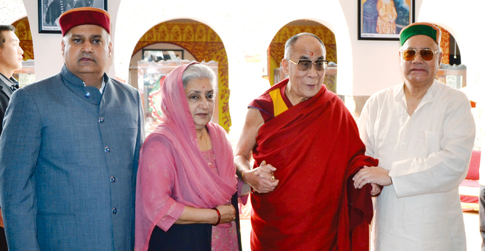 Royal Kangra Family with H. H. Dalai Lama
